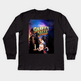 gravity falls 3. Kids Long Sleeve T-Shirt